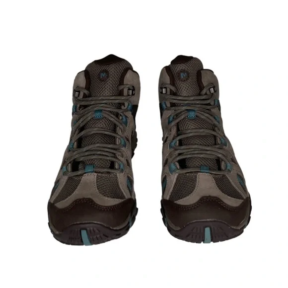 Merrell Deverta 2 Mid Womens Waterproof Leather Hiking Boots Outdoor Trekking - Picture 2 of 5